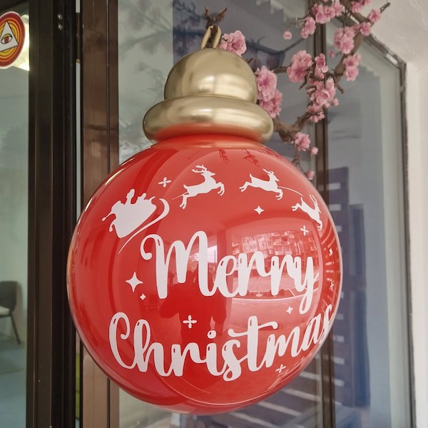 Коледна топка от балони